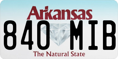 AR license plate 840MIB