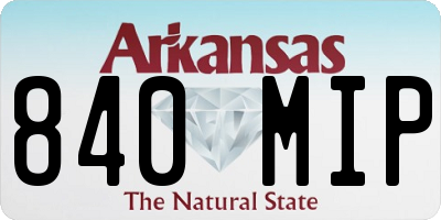AR license plate 840MIP