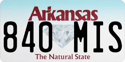 AR license plate 840MIS