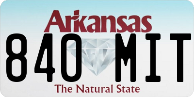 AR license plate 840MIT