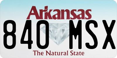 AR license plate 840MSX