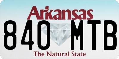 AR license plate 840MTB
