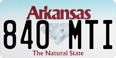 AR license plate 840MTI