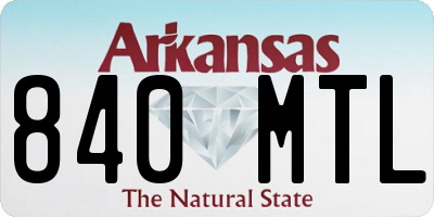 AR license plate 840MTL