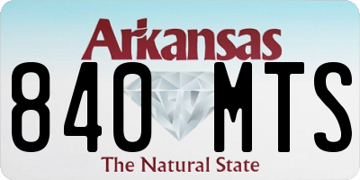 AR license plate 840MTS
