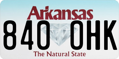 AR license plate 840OHK