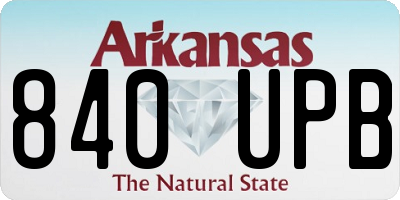 AR license plate 840UPB