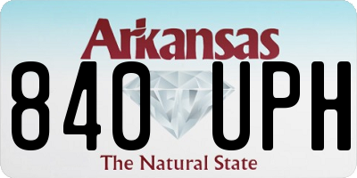 AR license plate 840UPH