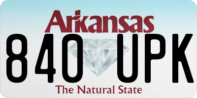 AR license plate 840UPK