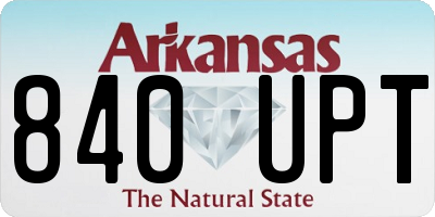 AR license plate 840UPT
