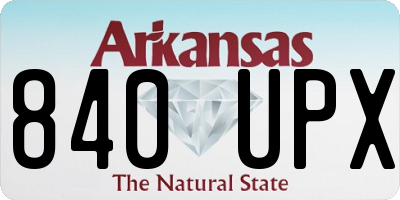 AR license plate 840UPX