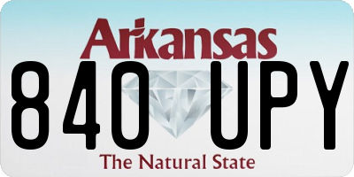 AR license plate 840UPY