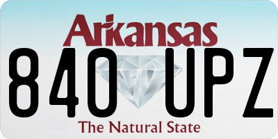 AR license plate 840UPZ