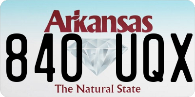 AR license plate 840UQX