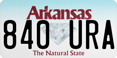 AR license plate 840URA