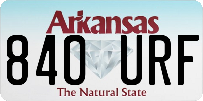 AR license plate 840URF