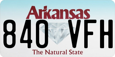 AR license plate 840VFH