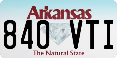 AR license plate 840VTI