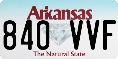 AR license plate 840VVF