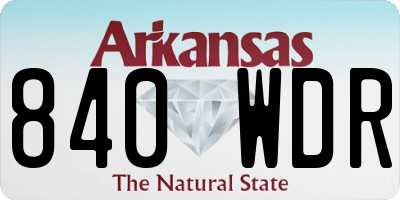 AR license plate 840WDR