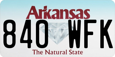 AR license plate 840WFK
