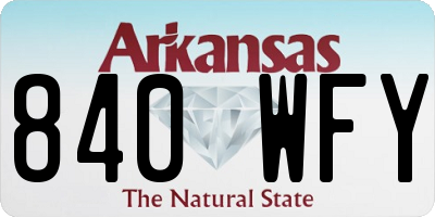 AR license plate 840WFY
