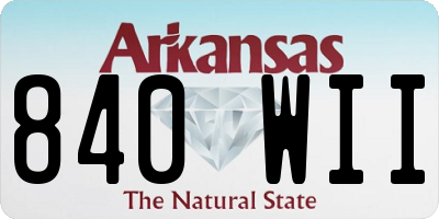 AR license plate 840WII