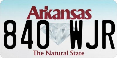 AR license plate 840WJR