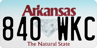AR license plate 840WKC