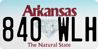 AR license plate 840WLH