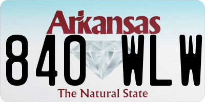 AR license plate 840WLW