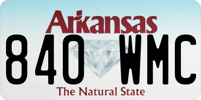 AR license plate 840WMC