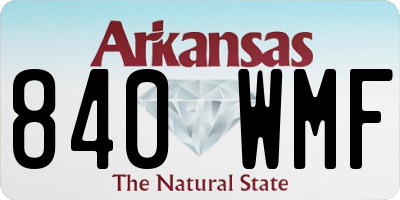 AR license plate 840WMF