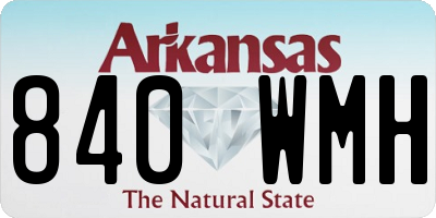 AR license plate 840WMH