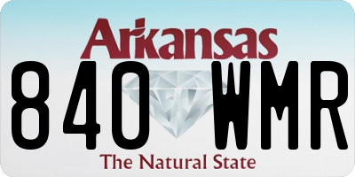 AR license plate 840WMR