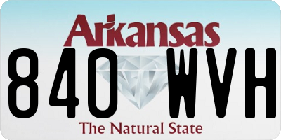 AR license plate 840WVH