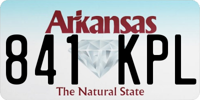 AR license plate 841KPL