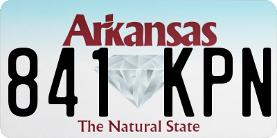 AR license plate 841KPN