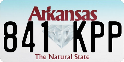 AR license plate 841KPP