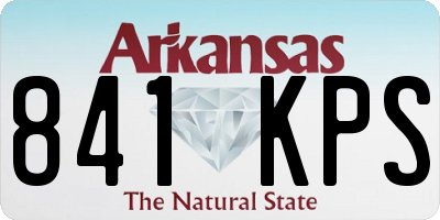 AR license plate 841KPS