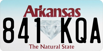 AR license plate 841KQA