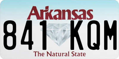 AR license plate 841KQM