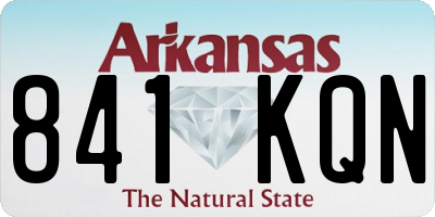 AR license plate 841KQN