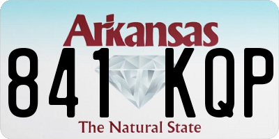 AR license plate 841KQP