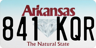 AR license plate 841KQR