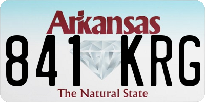 AR license plate 841KRG