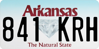 AR license plate 841KRH