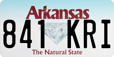 AR license plate 841KRI
