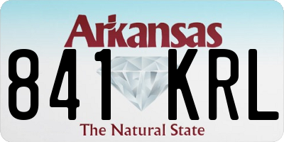 AR license plate 841KRL