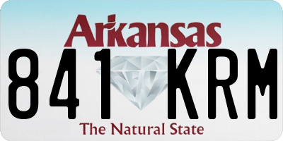 AR license plate 841KRM